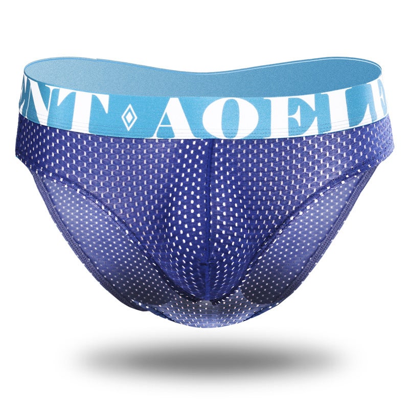 Mens Low-rise Breathable Mesh Briefs Black  - Image 3