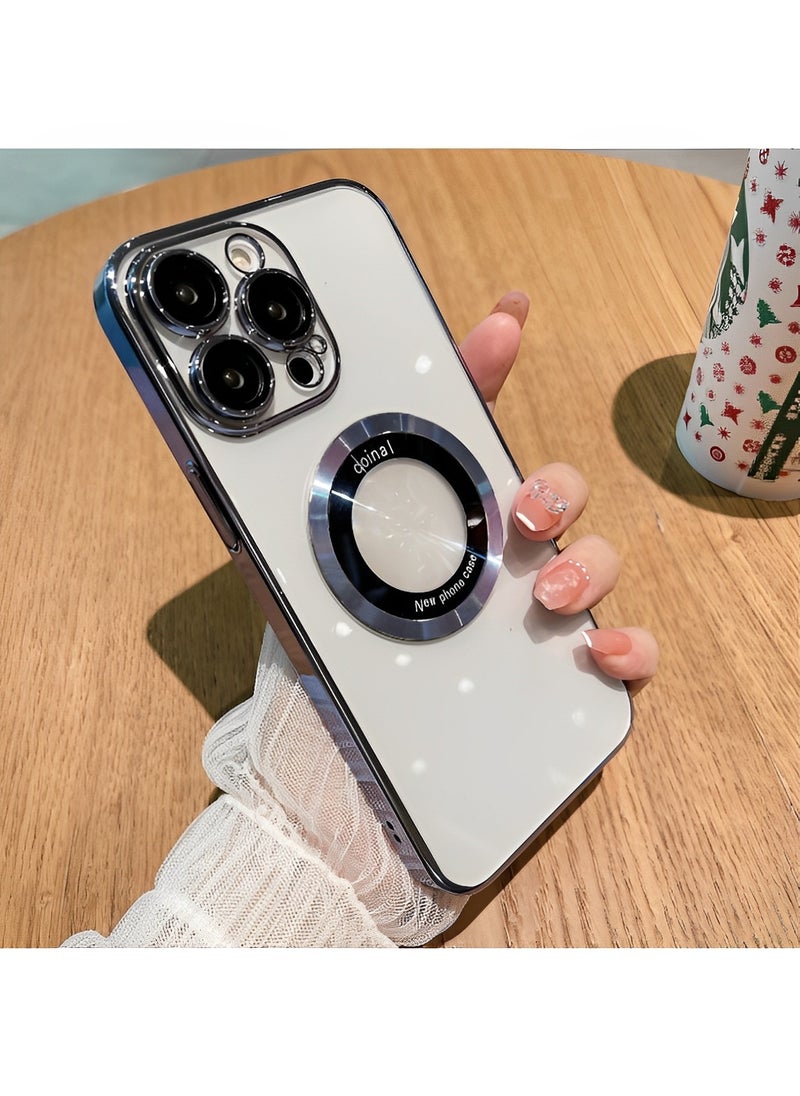 REOCLE Compatible with iPhone 13 14 Pro Max Case with Camera Lens Protector Soft Clear Back Cover Luxury for iPhone 13 14 Pro Max Plus Phone Cases  - Image 2