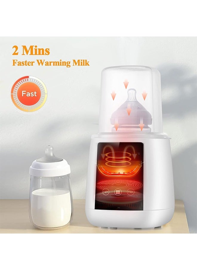 Bukela Baby Bottle Warmer, Fast Baby Milk Warmer with Accurate Temperature Control for Breastmilk or Formula,Breastmilk Warmer, 48H Thermostat, with Defrost, Night Light, Heat Baby Food Jars Function  - Image 2