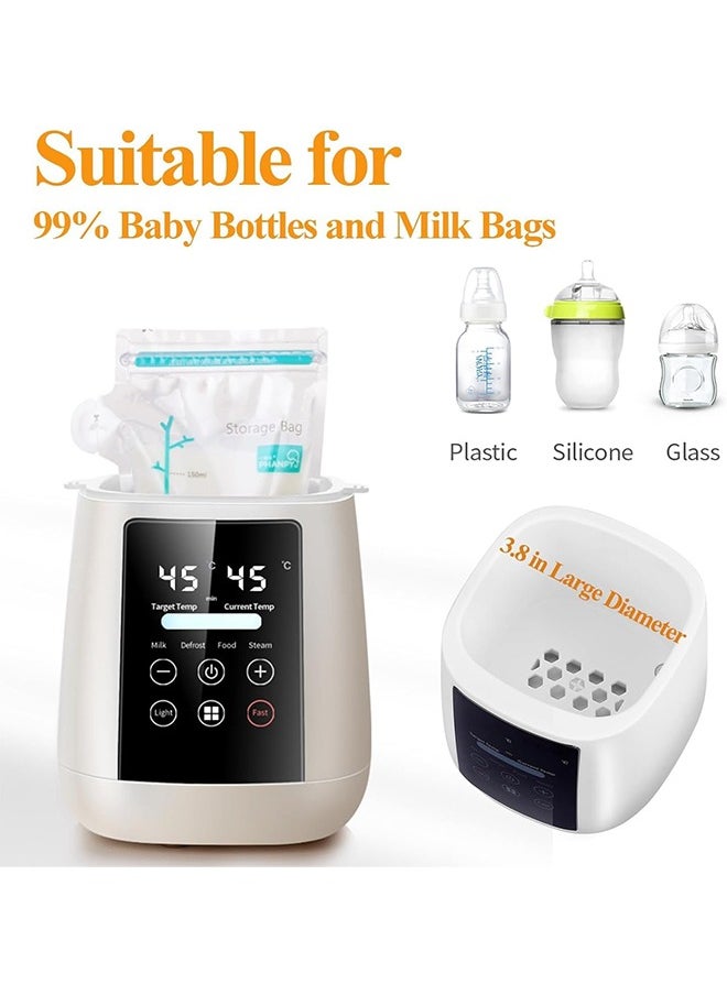 Bukela Baby Bottle Warmer, Fast Baby Milk Warmer with Accurate Temperature Control for Breastmilk or Formula,Breastmilk Warmer, 48H Thermostat, with Defrost, Night Light, Heat Baby Food Jars Function  - Image 3