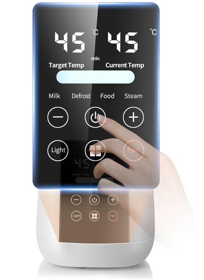 Bukela Baby Bottle Warmer, Fast Baby Milk Warmer with Accurate Temperature Control for Breastmilk or Formula,Breastmilk Warmer, 48H Thermostat, with Defrost, Night Light, Heat Baby Food Jars Function  - Image 4