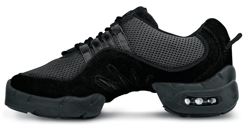 Bloch Womens Boost Drt Suede And Mesh Split Sole Dance Shoe Black 8 US