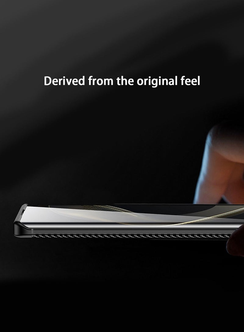 AUTO FOCUS Huawei Nova 11 pro Case Cover, Ultra Slim Shock Absorption Soft TPU Carbon Fiber Silicone Protective Cover Case for Huawei Nova 11 pro Phone Case (Black) - Image 2
