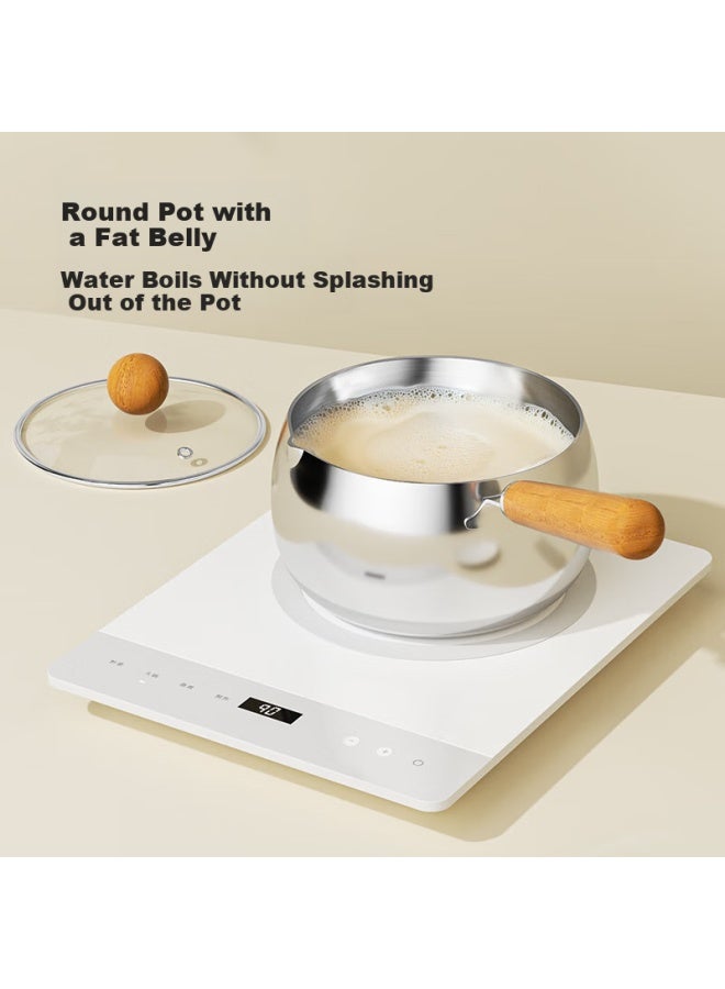 Plodon Baby Food Supplement Pot Milk Pot 316l Stainless Steel Non-coating Soup Pot Small Frying Pan Steaming And Cooking Integrated Baby Food Supplement Pot - Image 3
