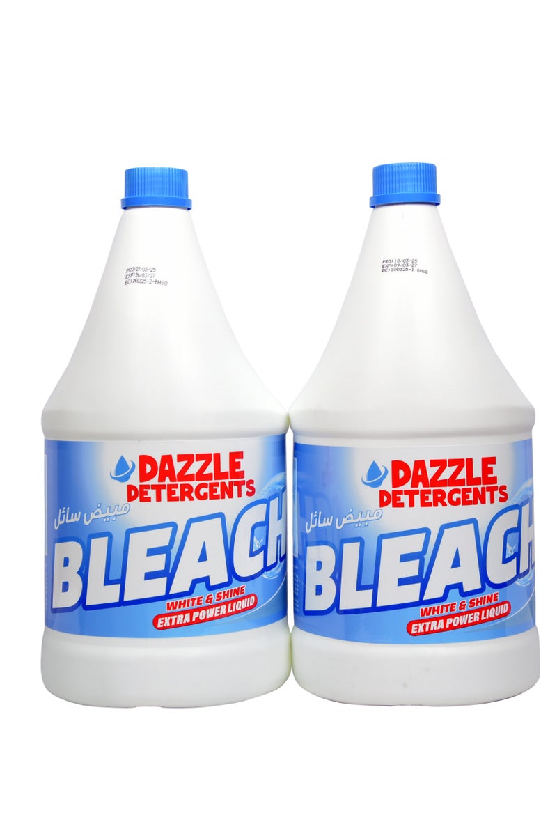 دازل عرض العبوة (عبوة من قطعتين سعة 3.78 لتر): منظف التبييض السائل دازل