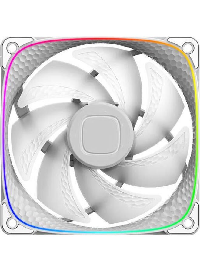 Geometricfuture Case Fan, Longshen 2503W 12Cm, Argb, Motherboard Synchronization, White, Single Pack - Image 3