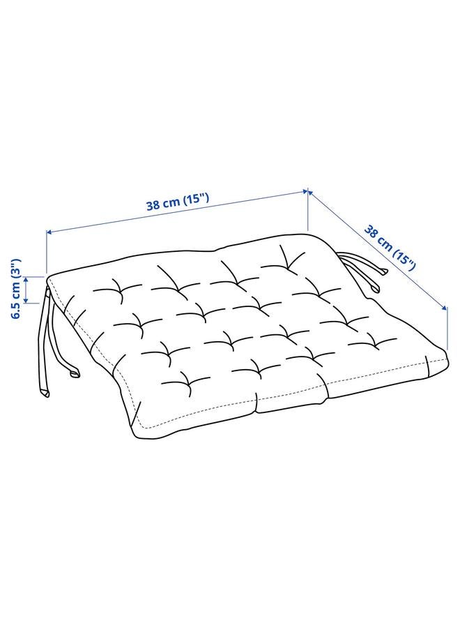 erorex Chair pad, dark grey, 38x38x6 cm - Image 5