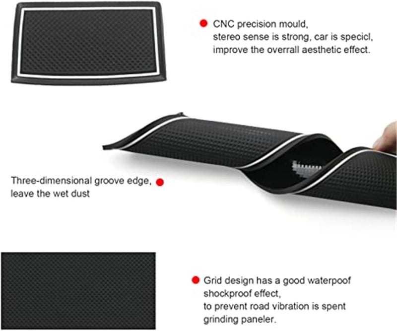 Vuzmode Non-Slip Rubber Mats for Peugeot 2008 e-2008 GT Line - Image 2