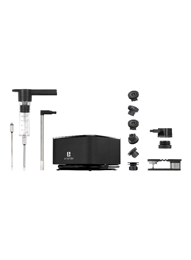 ايرتيندر سداده زجاجة النبيذ مع نظام وتقنية البلوتوث مع مجموعة تفريغ هواء وواقي للزجاجة باللون الأسود 12.8 x 27.2 x 37.2 cm AT9401 - Image 1