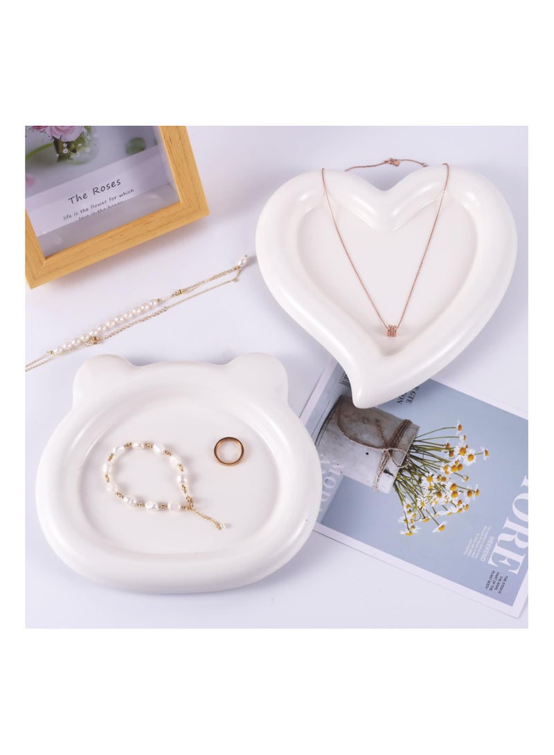 Adorable Bear Ceramic Jewelry Tray, Perfect Gift for Women, Girls, Moms, Sisters and Friends - Image 4