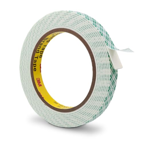Bulina 3M Double Sided Foam Tape 0.5" x 10Ft, Double Coated Urethane Foam Tape Adhesion Polyurethane for Bonding Attaching Mounting Interior Signage Nameplates DIY Card, 1 Pack, White - Image 1