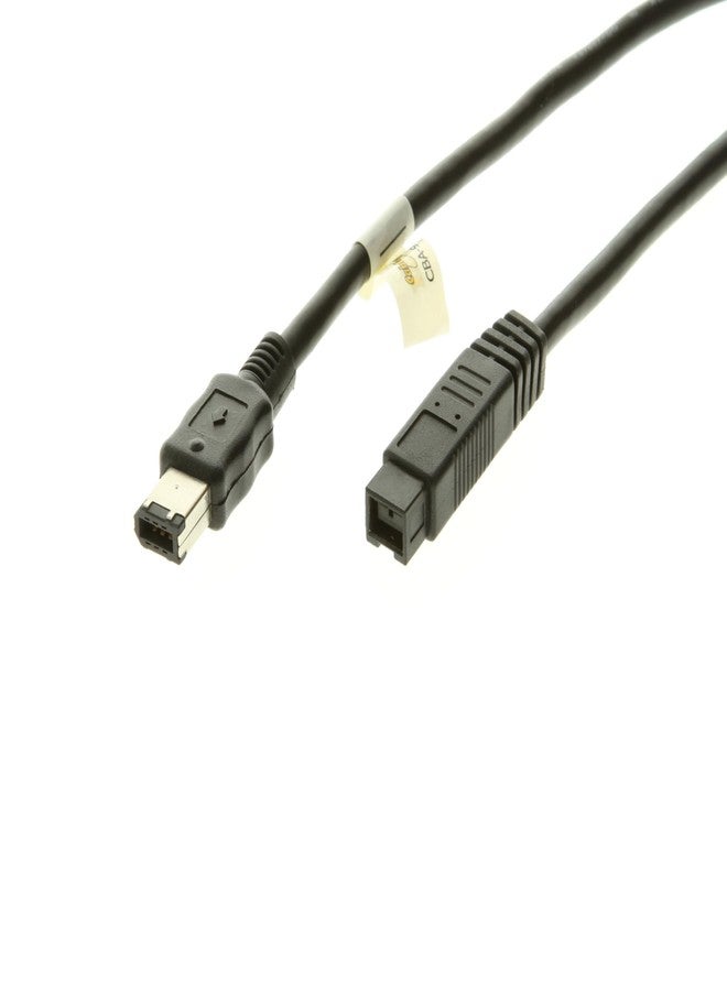 CABLEMAX 9-pin to 6-pin FireWire 800 - FireWire 400 Cables 6ft. - Image 1