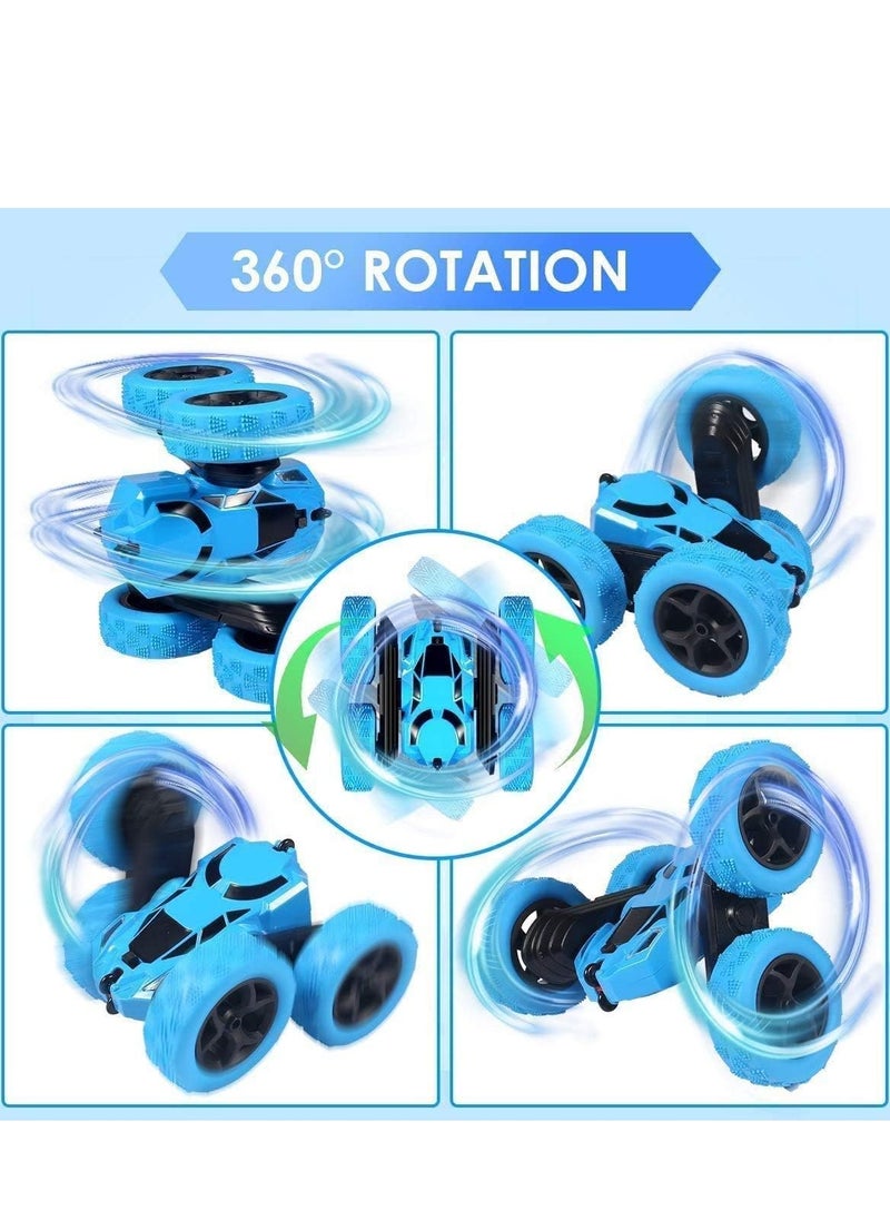 Remote Control Car, RC Cars Stunt Car Toy, 2.4Ghz Double Sided 360° Rotating RC Car, Car Toys for Boys/Girls with Headlights, Kids Xmas Toy Cars Birthday Gift for Children  - Image 5