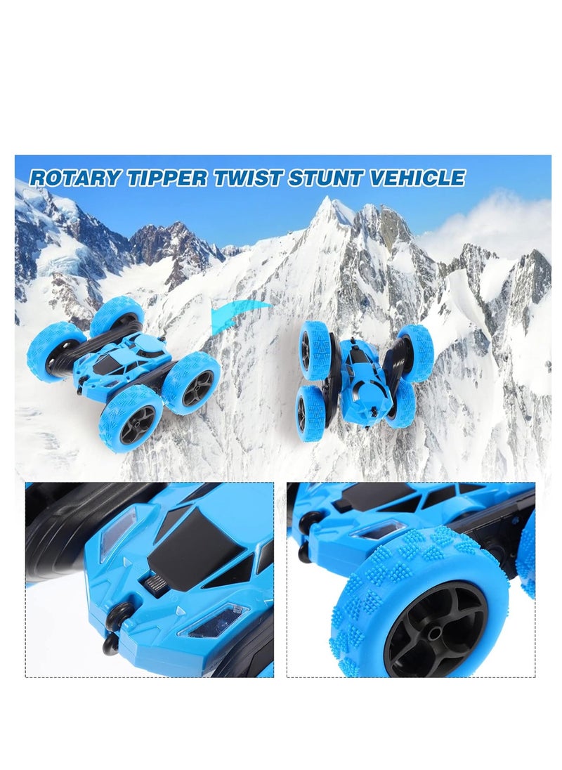 Remote Control Car, RC Cars Stunt Car Toy, 2.4Ghz Double Sided 360° Rotating RC Car, Car Toys for Boys/Girls with Headlights, Kids Xmas Toy Cars Birthday Gift for Children  - Image 4