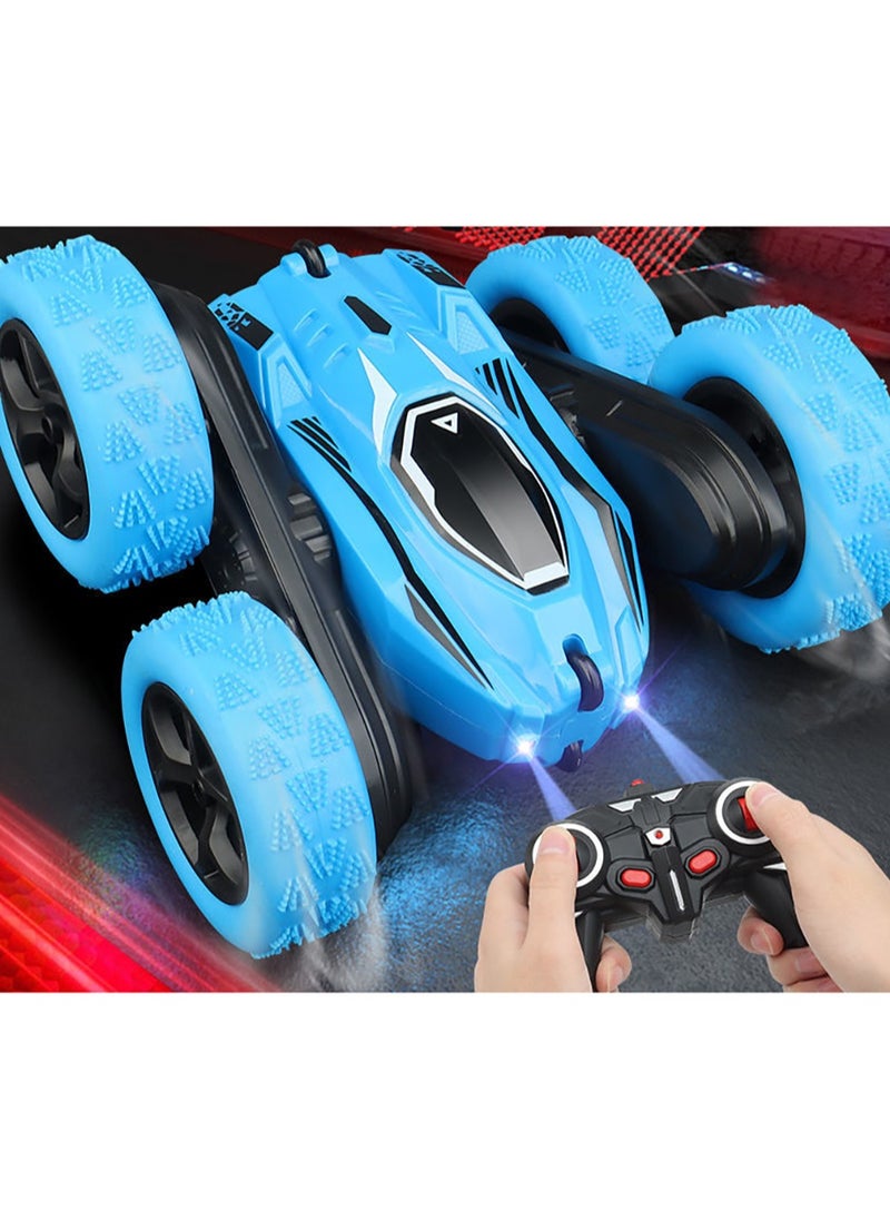 Remote Control Car, RC Cars Stunt Car Toy, 2.4Ghz Double Sided 360° Rotating RC Car, Car Toys for Boys/Girls with Headlights, Kids Xmas Toy Cars Birthday Gift for Children  - Image 1