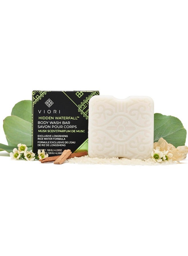 Viori Hidden Waterfall Body Wash Bar Soap - Sweet Musk Organic Soap Bar - Extra Moisturizing Natural Body Soap - Image 1