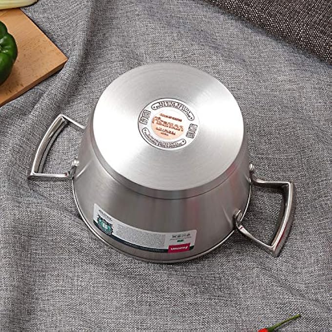 فيسمان قدر ميلينيوم 18×10 سم 21 لتر مع غطاء زجاجي من الفولاذ المقاوم للصدأ - Image 4