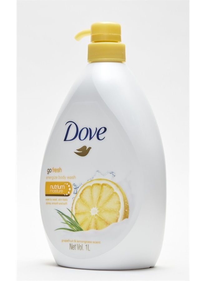 Dove غو فريش إنرجيز غسول الجسم، برائحة الجريب فروت وعشب الليمون، 33.8 أونصة (1 لتر) - Image 5