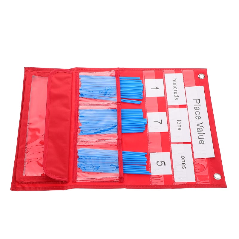 1 Set Pocket Chart Classroom Portable Counting Pocket Chart Numbered Pocket Chart - Image 5
