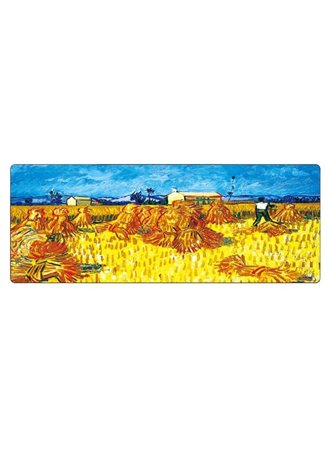 BURAQ 300x800x2mm Locked Am002 Large Oil Painting Desk Rubber Mouse Pad(Scarecrow)  - Image 1