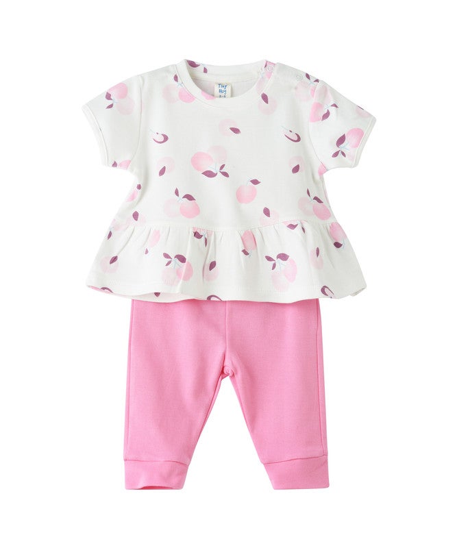 Tiny Hug NEWBORN GIRL'S 2 PCS SET SHORT SLEEVE. - Image 1