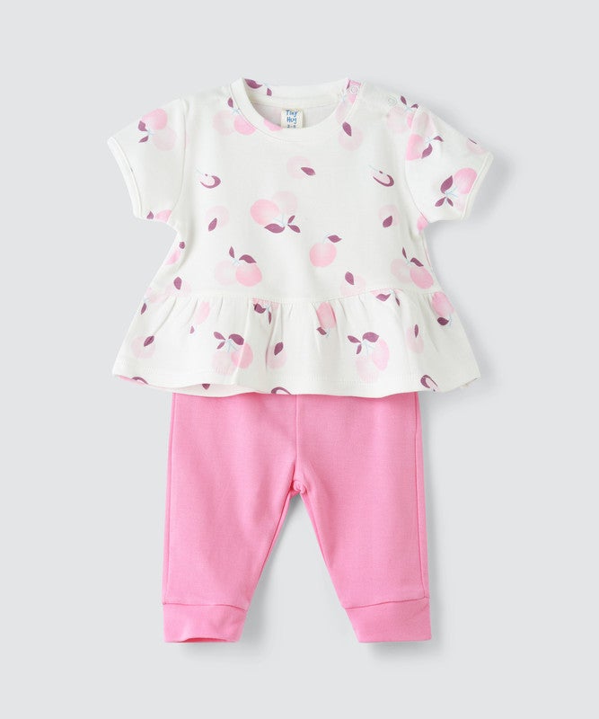 Tiny Hug NEWBORN GIRL'S 2 PCS SET SHORT SLEEVE. - Image 3