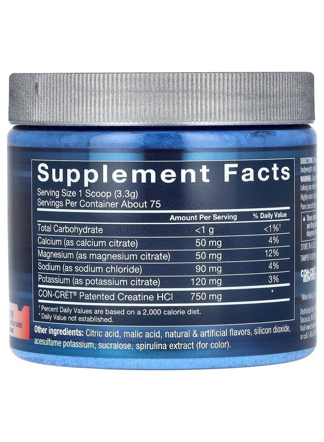 BODYTECH Creatine HCL + Electrolytes Powder - Highly Water Soluble & Bioavailable - Rocket Pop (8.8 oz./75 Servings) - Image 2