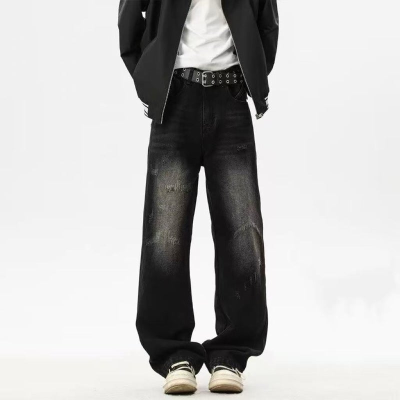 Unisex Classic Denim Jeans Loose Fit Daily Outdoor Wear - Image 3