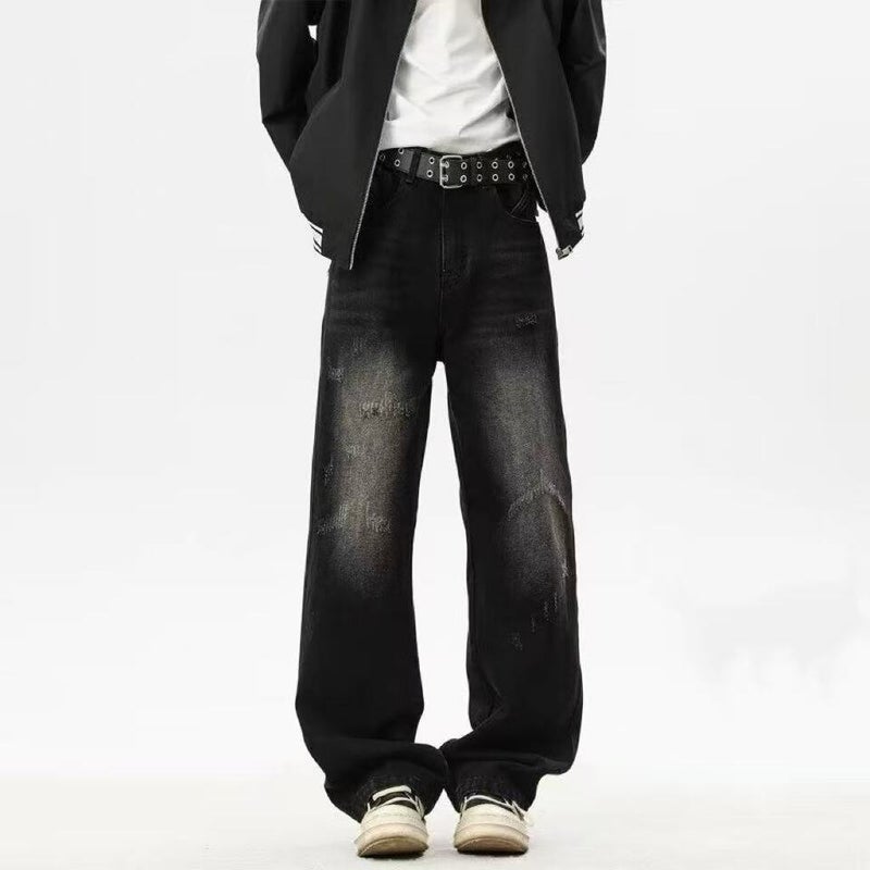Unisex Classic Denim Jeans Loose Fit Daily Outdoor Wear - Image 1