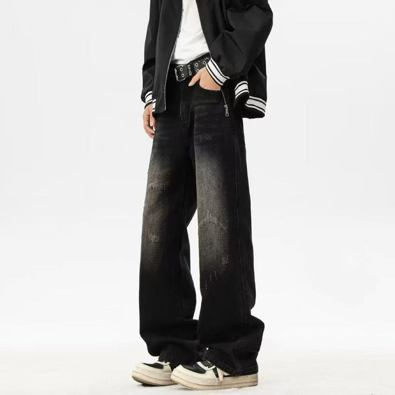 Unisex Classic Denim Jeans Loose Fit Daily Outdoor Wear - Image 5