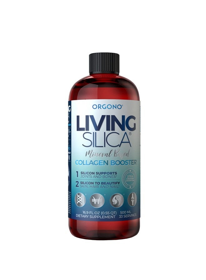 Orgono Living Silica Living Silica Collagen Booster Liquid ; Vegan Collagen Boosting Drink ; Supports Healthy Collagen And Elastin Production For Joint & Bone Support Glowing Skin Strong Hair & Nails. 16.9 Oz - Image 1