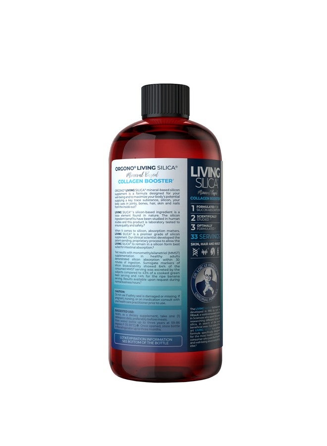 Orgono Living Silica Living Silica Collagen Booster Liquid ; Vegan Collagen Boosting Drink ; Supports Healthy Collagen And Elastin Production For Joint & Bone Support Glowing Skin Strong Hair & Nails. 16.9 Oz - Image 3