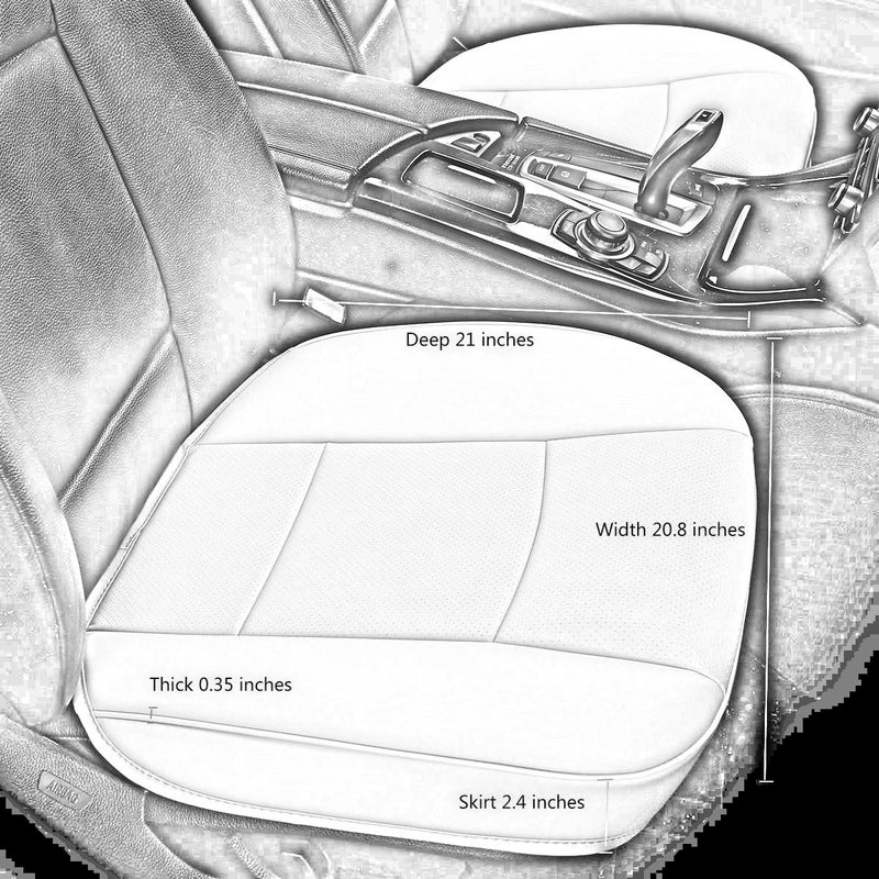 EDEALYN Car Seat Cushions, PU Leather Car Seat Covers - Image 4