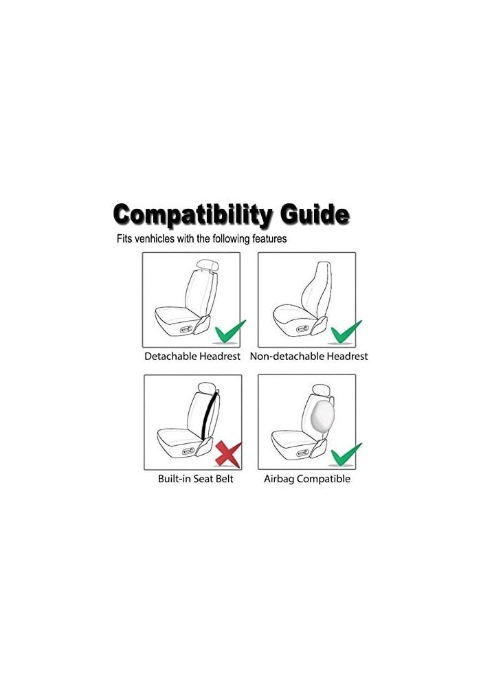 EDEALYN Car Seat Cushions, PU Leather Car Seat Covers - Image 2