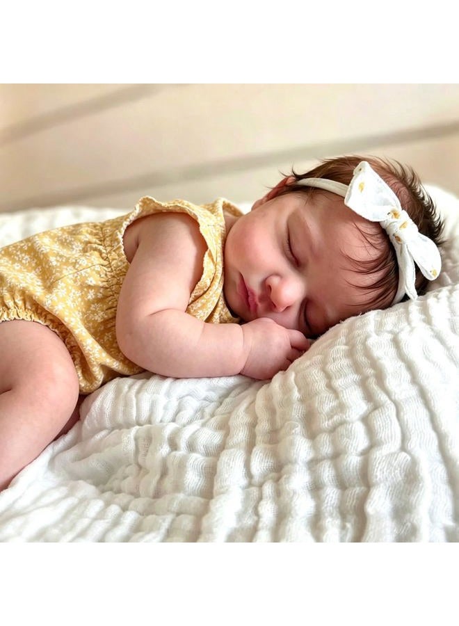 Anano Full Silicone Reborn Baby Doll Girl 20 in Realistic Baby Dolls Silicone Full Body Lifelike Newborn Babies Reborn Toddler Dolls Soft Real Life Like Babys Doll Washable - Image 2