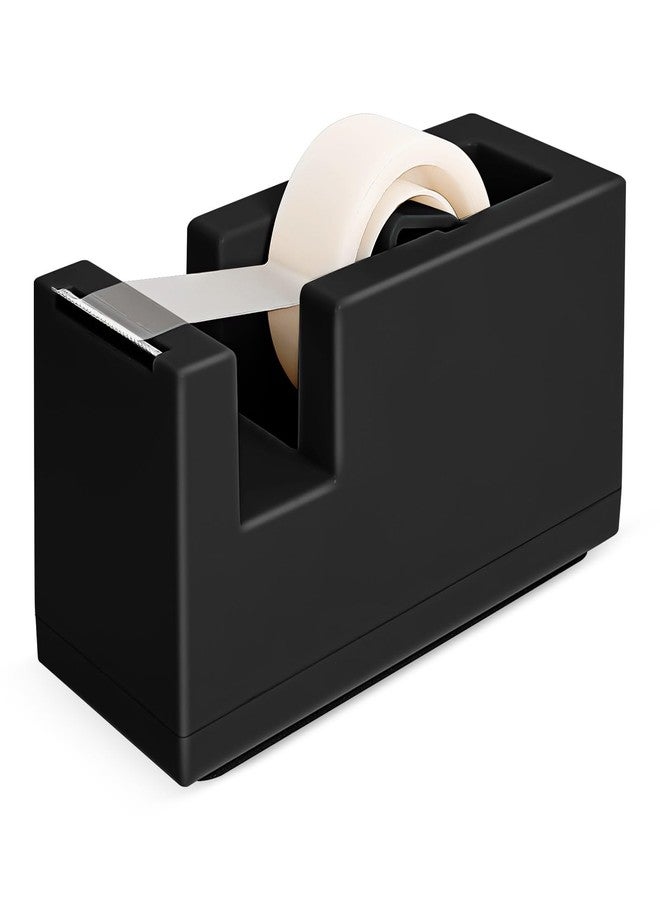 Yzkula 1 Desktop Stapler & 1 Tape Dispenser - 25 Sheet Capacity with 830 Staples and Staple Remover, Non-Slip for Office,School, Home & Classroom, Black - Image 2