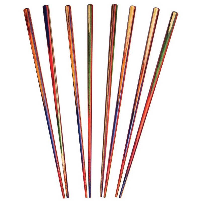 Totally Bamboo Baltique Marrakesh Collection Reusable Chopsticks Set of 4 Pairs NonSlip 978 Long