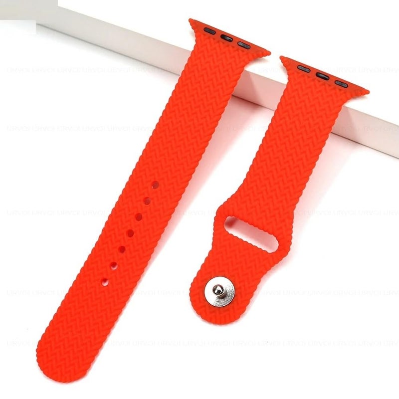 NEXT STORE Silicone Band Compatible with iWatch Series 1–10/SE/Ultra, 42–49mm Replacement Strap - Image 2