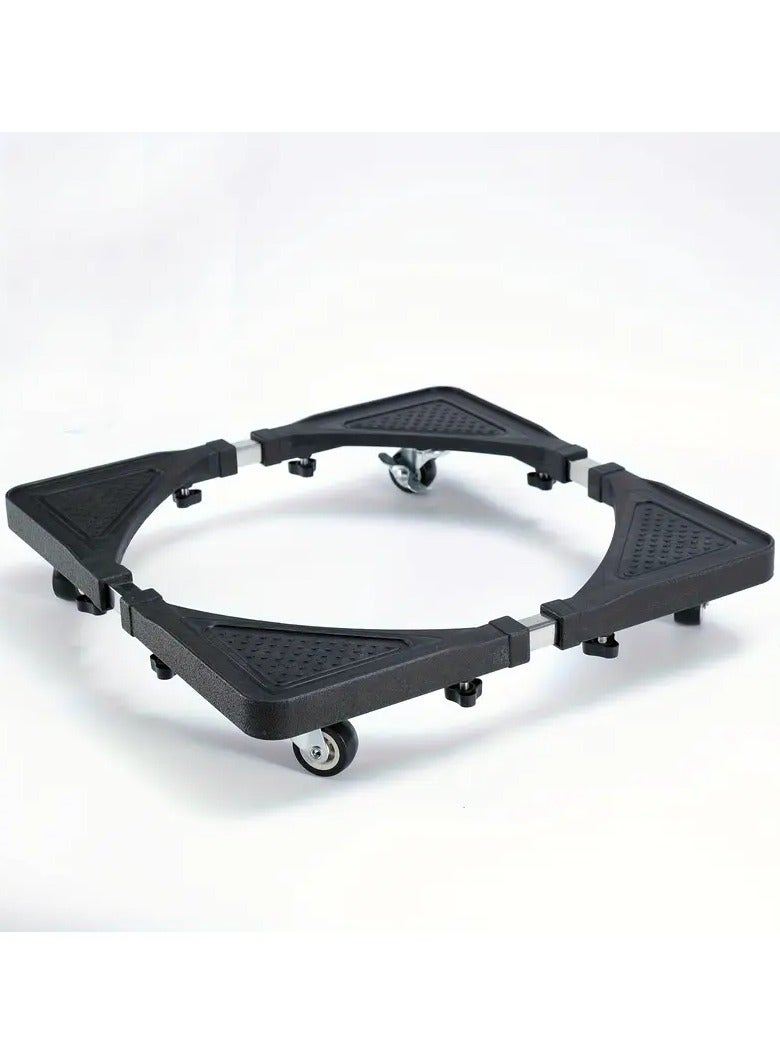 إلترازون Washing Machine Base Universal Furniture Dolly with 4 Wheels, 60-80 CM Size Adjustable, 135 KG Load, Mobile Stand Holder Rack Bracket for Washer Dryer Refrigerator - Image 3