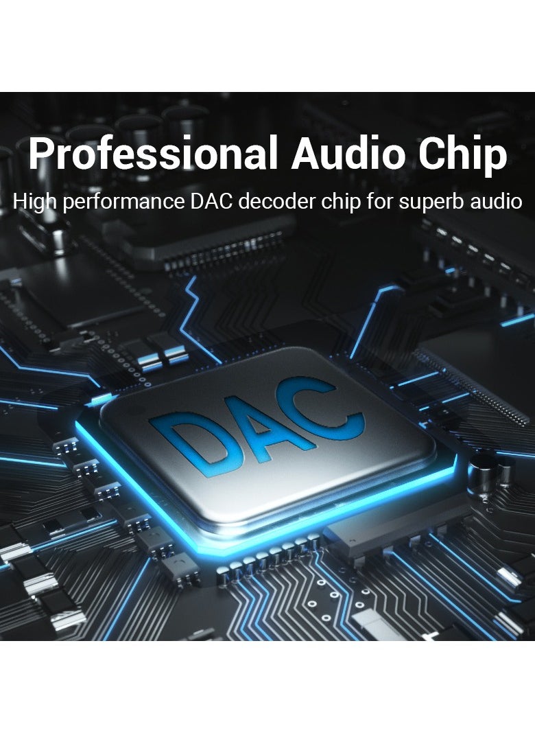 VENTION Vention USB-C Male to 3.5MM Earphone Jack With DAC Adapter 0.1M Gray Aluminum Alloy Type  - Image 3