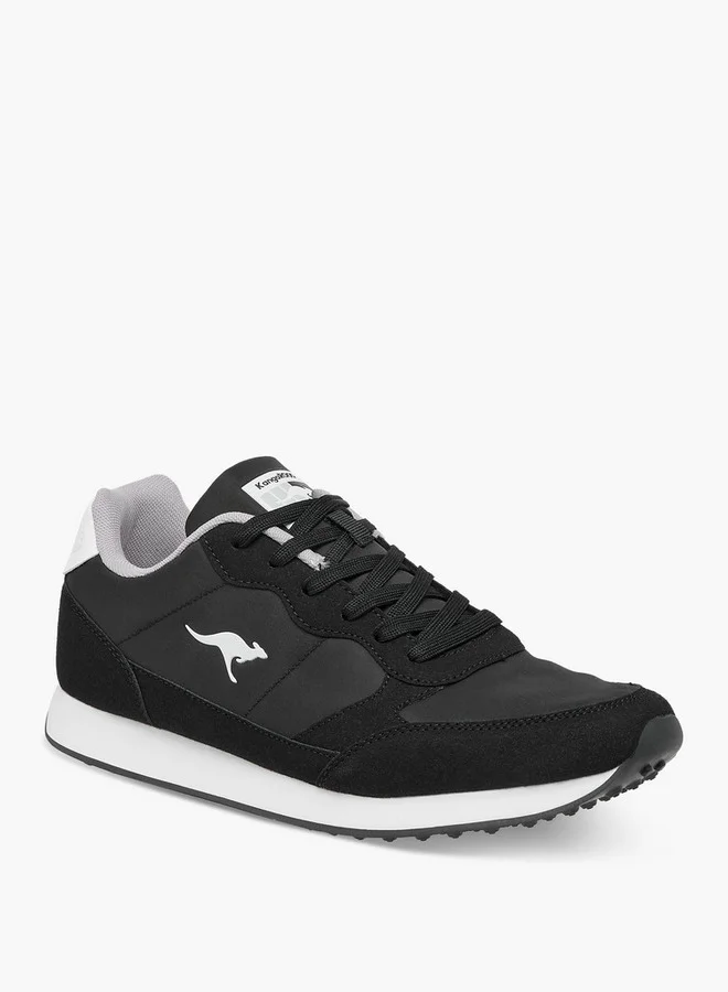 كانغاروس Men's Panelled Lace-Up Sneakers
