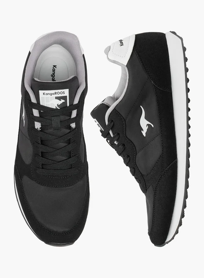 كانغاروس Men's Panelled Lace-Up Sneakers