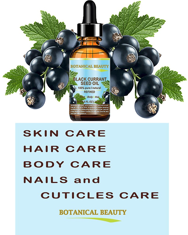 Botanical Beauty BLACK CURRANT SEED OIL 100% Pure Natural Undiluted Refined Cold Pressed Carrier Oil for Skin, Hair, Lip and Nail Care (2 Fl Oz) - Image 3