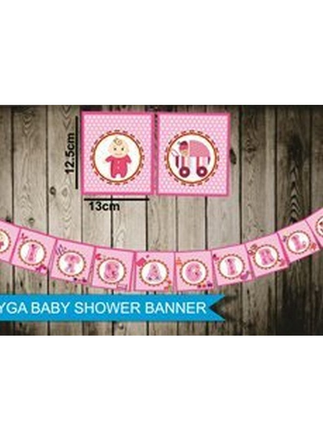 سيجا لافتة ديكورية لحفل استقبال مولود جديد من SYGA ITS A Girl - Image 2