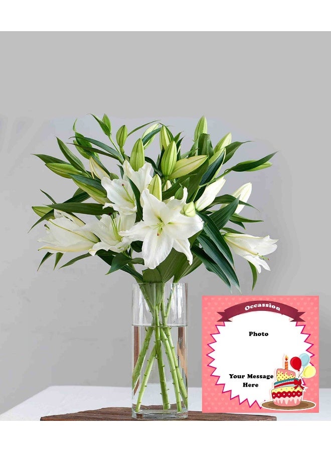 Carmel Flowers Vase Of White Lilly