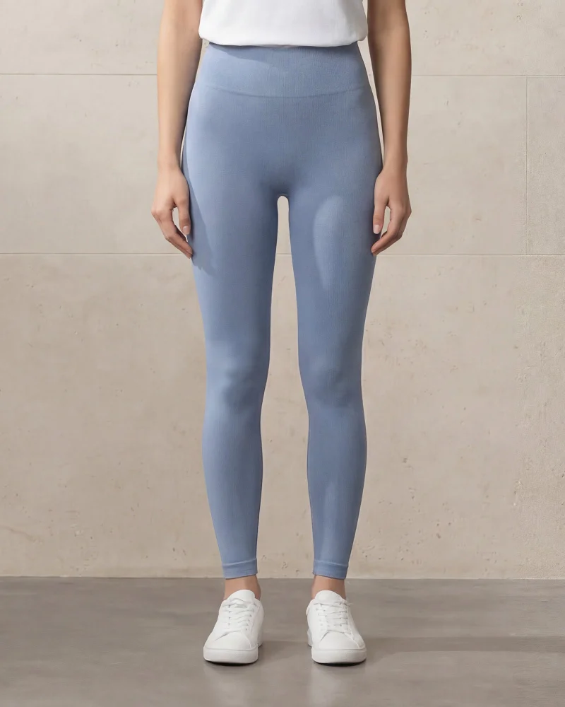 Redtag Women Mint Seamless Crop Leggings