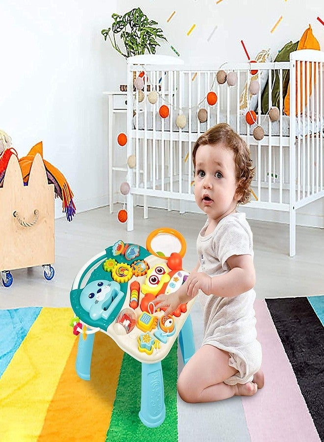 Mokshith Sit to Stand Baby Learning Walker with Wheels, Activity Walker, 2 in 1 Baby Push Walkers and Activity Center, Musical Walking Toys, Walker for Boy Girl - Image 2