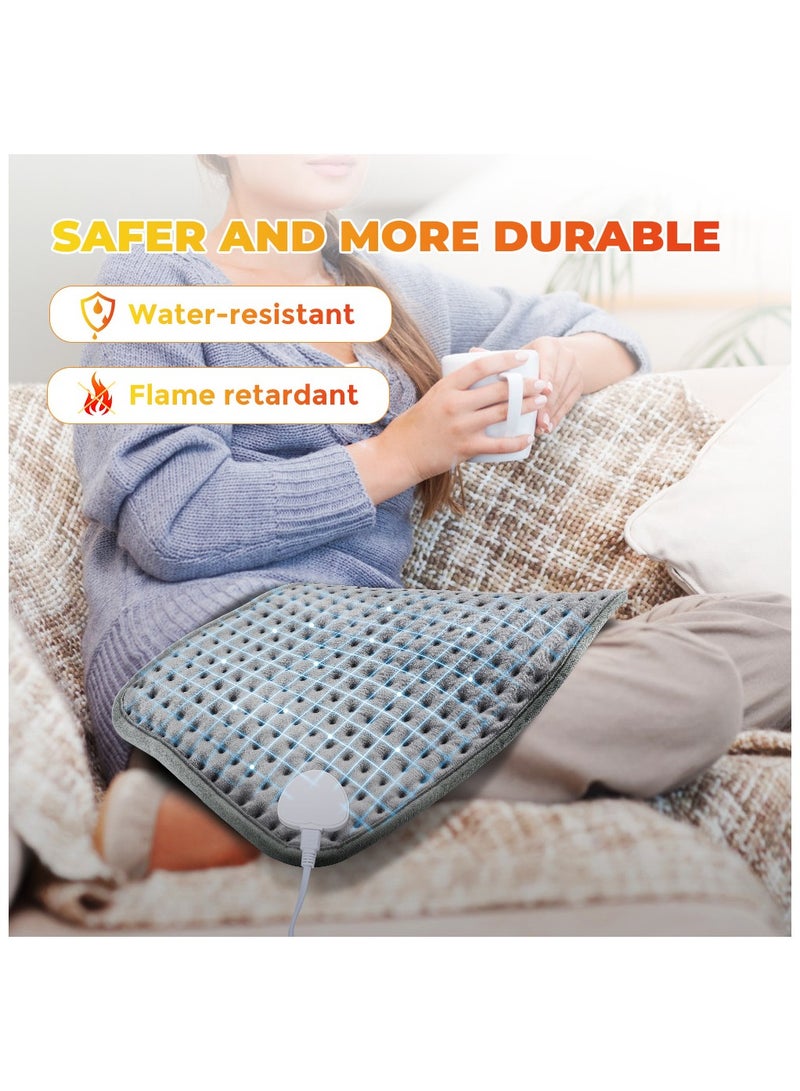 Electrical Heating Blanket, Technical Heating Pad, Electric Heating Pad for Back Pain, Relieving Spasm, Heating Pad Electric Blanket Physical Treatment, With Multiple Heat Settings, Timer Options, Automatic Turn Off Function (12 x 24-inch Heating Pad), Machine Washable - Image 3