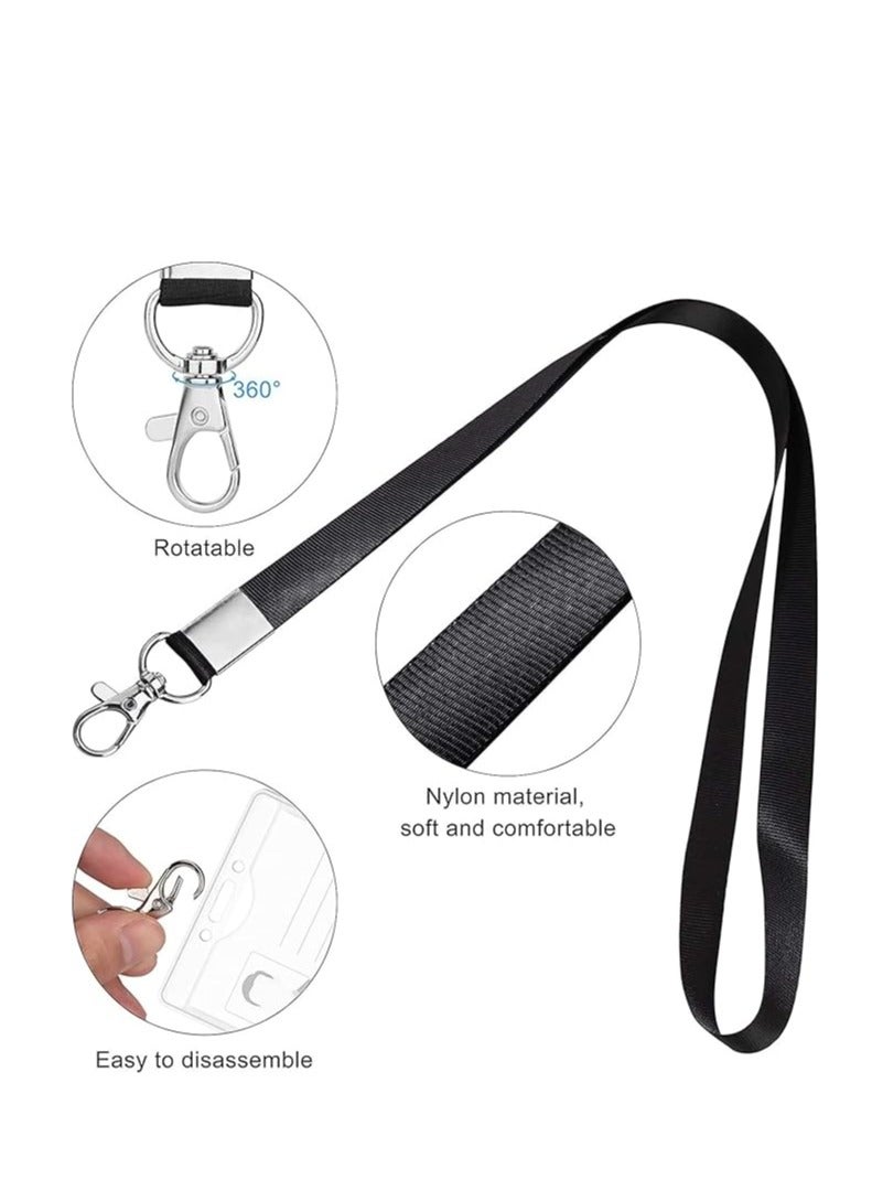 Terabyte Lanyard Neck Strap,10 pcs Nylon Lanyards for Id Badges Key Lanyard with Clip ID Neck Strap Lanyard,for Name Badge Holder,Id Card,Keys,Cell Mobile Phone - Image 1