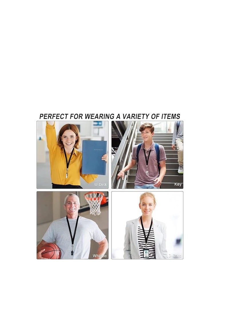 Terabyte Lanyard Neck Strap,10 pcs Nylon Lanyards for Id Badges Key Lanyard with Clip ID Neck Strap Lanyard,for Name Badge Holder,Id Card,Keys,Cell Mobile Phone - Image 4